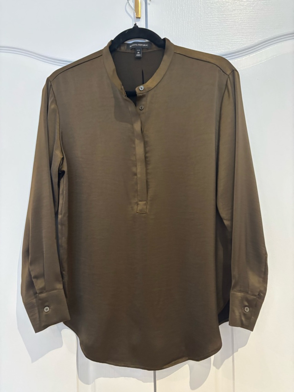 Banana Republic Olive Green Women's Tunic Blouse